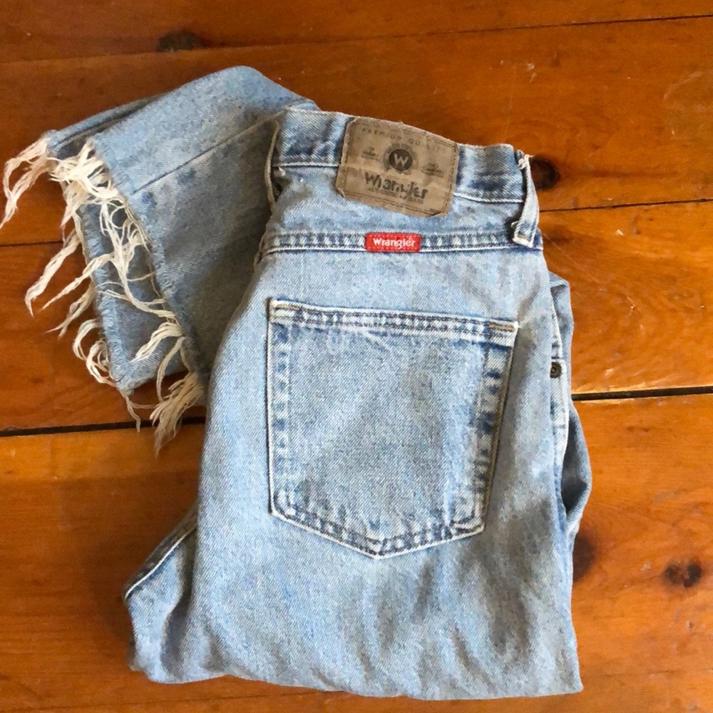 Cropped vintage wrangler jeans